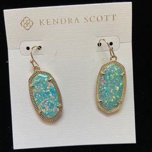 Kendra Scott Dani Gold Earrings  Ocean Kyocera Opal Earrings